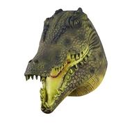 SMELEYOU Animal Masks for Adults Realistic Safe Latex Crocodile Costume Full Head Breathable Alligator Mask Creepy Animal Masks for Halloween Carnival Cosplay Costume