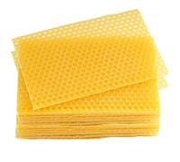 SMELEYOU Beeswax Sheets 30Pcs Beeswax Foundation Sheets Wax Foundation for Bee Frames Natural Honeycomb Sheets Beeswax Sheets for Candle Making Beekeeping Supplies