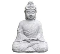 SMELEYOU Buddha Statue Outdoor, Sitting Garden Buddha Statues Decor Weather Resistant Resin Meditating Ornaments ideal for Home the Home Decor ideal for Patio Deck Entryway Hallway