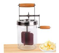 SMELEYOU Butter Churner 1500ml Manual Hand Crank Wide Mouth Cream Homemade Butter Churn Washable Butter Maker for Home Kitchen Restaurant Home Accessories