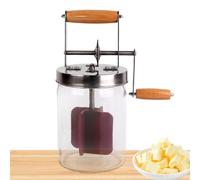 SMELEYOU Butter Churner 1500ml Manual Hand Crank Wide Mouth Cream Homemade Butter Churn Washable Butter Maker for Home Kitchen Restaurant Home Decor Accessory