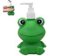 SMELEYOU Cute Soap Dispenser 300ml Refillable Kids Soap Dispenser with Pump Fun Frog Shape Lotion Bottle ideal for Home Shampoo Shower Gel Bathrooms Kitchen