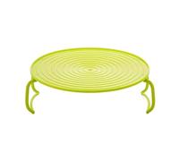 SMELEYOU Microwave Tray Rack Folding Microwave Plate Stackers Plastic Microwave Tray Stand Round Microwave Grill Rack Stand Microwave Accessories Green