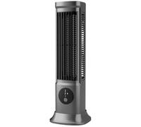 SMELEYOU Mini Tower Fans 30cm Table Fan Oscillating Quiet 3 Speeds Cooling Fan for Room 90° Horizontal/Vertical Floor Fan USB Bladeless Fan for Bedroom Dormitory Kitchen Office Grey