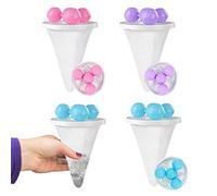 SMELEYOU Pet Hair Washing Machine Catcher, Lint Filters, Washing Machine Hair Catcher Mesh Bags for Laundry Pet Hair Catcher Pet Hair Remover with 4 Floating Balls for Clothes Cleaning