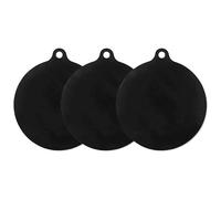 SMELEYOU Silicone Stove Cover Induction Hob Protector 3Pcs Silicone Induction Cooktop Mat 8.66x9.84 Inch Heat Resistant Round Glass Cover for Electric Stove Induction Stove