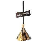 SMELEYOU Witch Broom Magical Dancing Moving Laughing Broomstick Spooky Witch Costume Halloween Prop for Halloween Costume, No Battery