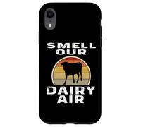 Smell Our Dairy Air Funny Farmer Farming Cattle Cow Retro Case for iPhone XR