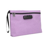 Smell Proof Bag, 11.8 X 7.9in Lockable Odor Proof Stash Bag Smell Odor Case Container Money Safe Organizer Storage Bag with Combination Lock for Travel (Roseous)