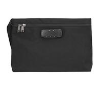 Smell Proof Bag, Travel Storage Case with Combination Lock Odor Proof Stash Bag Sealable Lockable Activated Carbon Odor Stash Case Container for Travel (Black)
