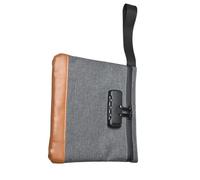 Smell Proof Bags Waterproof Bag Men & Women Security Anti-Theft Money Carbon Lining with Combination PU Leather Storage Bag