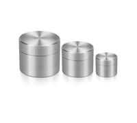 Smell Proof Container CNC Small Tins with Lids Smell Proof Jar Box Mini Spice Containers Tea Storage Coffee Tea Sugar Set Smell Proof Pot(1 x S + M + L)