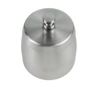 Smell Proof Soot Collector with Secure Lid for Breezy Conditions (Silver)