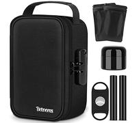Smell Proof Stash Box with Lock + 2 Smell Proof Baggies and More Accessories, Activated Carbon Lining (Black)