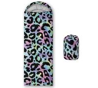 Smell Sunshine Kids Sleeping Bag for Boys Girls,Color Leopard Print-Lightweight Warm Portable Outdoor Indoor-Waterproof Cold Weather Resistant Sleeping Bag for Camping Hiking(Color Leopard)