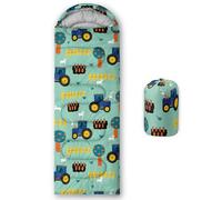 Smell Sunshine Kids Sleeping Bag for Boys Girls,Tractor Cat Print-Lightweight Warm Portable Outdoor Indoor-Waterproof Cold Weather Resistant Sleeping Bag for Camping Hiking(Tractor Cat)