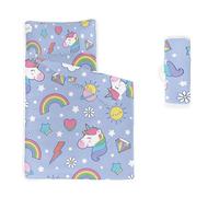 Smell Sunshine Nap Mat - Star Rainbow Unicorn Diamond Sleeping Bag with Removable Pillow- Nap Mat Set for Boys Girls(Rainbow Unicorn Standard)