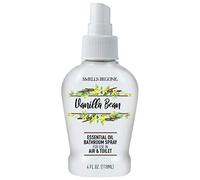 SMELLS BEGONE Essential Oil Air Freshener Bathroom Spray - Eliminates Bathroom & Toilet Odors - Made with Essential Oils - Vanilla Bean Scent - 4 Ounces