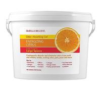 SMELLS BEGONE Odour Absorber Gel - Air Freshener & Odour Eliminator - Industrial Size & Strength - Energizing Citrus Scent - 1 Gallon