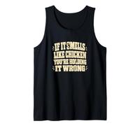 Smells Like Chicken Funny Soldering Electrician Tank Top
