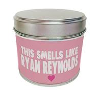 Smells Like Ryan Reynolds Funny Soy Wax Tin Candle Bold & Witty Home Decor