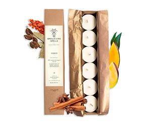 SMELLS LIKE SPELLS Scented tealight candles - Made from soy wax - Great for aromatherapy - Natural handmade gift for birthday, Valentine's Day, Christmas - 6 pcs.,One Size