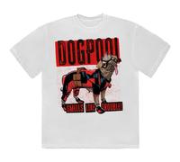 Smells Like Trouble Dogpool T-Shirt Marvel Comics White XL