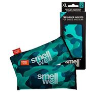 SmellWell Freshener Inserts XL - Multiple Colours - Odour Eliminating - Air Purifying - (2 Pack | 250g) - Activated Bamboo Charcoal - Air Freshener For Use Anywhere You Need (Camo Green)