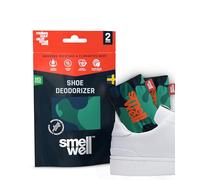 SmellWell Odour Eliminating Air Purifying Bags (2 Pack | 100g) Activated Bamboo Charcoal Air Freshener for use from Gym to Car to Home (Camo Green, Original)