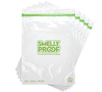 Smelly Proof Reusable Freezer Bags for Food Storage MADE IN USA, Easy Clean, Dishwasher-Safe, BPA FREE, NO PEVA, XXL 3-mil Thick Bags, Extra Large+ Clear FLAT 12" x 16", 2-GALLON, 5-Pack