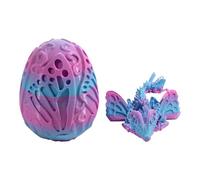 Smelly Vial 3D Printed In Egg Articulated Crystal With Egg Home Executive Desk Toys 11CM Baby Bath Sponge (Light Blue, One Size)
