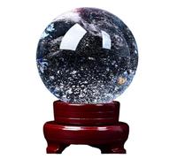 Smelting White Crystal Ball Gemstone Crystals Sphere with Stand Sculpture Spiritual Room Decor Accessories,100mm