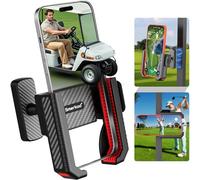 Smerkod Magnetic Golf Cart Phone Holder Mount- 8PCS N52 Magnets, 3s Phone Clip Install, Phone Caddy for iPhone Galaxy Fits EZGO Club Car Yamaha Icon,Golf Cart Accessories Essentials Gift for Men Women