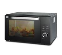 SMETA 1000W Combination Microwave Oven 34L with Grill, Air Fry, Convection | Microwave Air Fryer Oven Combo, Convection Oven 2400W, ECO Mode Child Lock, Easy to Clean Black