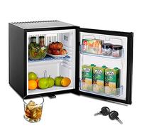 SMETA 12V/240V 30L Campervan Fridge - Quiet, Reversible Door, Black