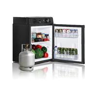 SMETA 12V/240V/Gas 3 Way Fridge 40L for Campervan, Camping, Caravan, Motorhome Quiet | 0-10℃ | Black