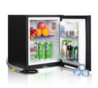 SMETA Camping Fridge 12V 240V With Lock, 30L 2 Way Fridge for Campervan, Caravan, Van, RV, Truck, Yacht, Travel | Quiet | Reversible Door | Black