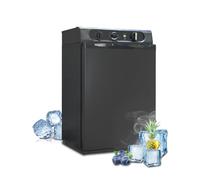 SMETA Gas Camping Fridge 60L, 3 Way Fridge12V/240V/Gas Power for Caravan Motorhome Quiet|Black