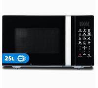 SMETA Microwave Combination Oven 900W With Grill 25L, Countertop 1000W Grill, Defrost Function, 6 Auto Cooking Menus, 11 Power Levels, Easy Clean Black