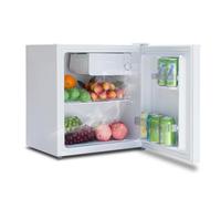 SMETA Mini Fridge 46L Table Top Small Fridge for bedroom,Countertop fridge with Reversible Door,6-Level Adjustable Thermostat,39dB Quiet,Energy Efficient,Perfect for Office & Bedroom & Hotel,White