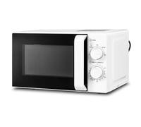 SMETA Mini Microwave 700W Small Solo Microwave oven 20 Litre Simple Manual Control easy to use for the elderly,compact countertop microwave with 5 Power Levels,Quick Cooking,Easy To Clean,White