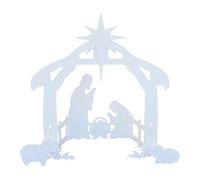 SMEXXY Holy Night Outdoor Christmas Nativity Set, Outdoor Nativity Scene Christmas for Holy Family Nativity Set Yard Lawn Garden Decoration,75 x 70 x 40 cm