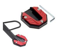 SMFDC Motorcycle Kickstand Pad for Kymco Xciting 400i 2012 2013 2014 2015 2016 2017, Motorbike Side Bracket Extension Plate Enlarged Foot Pad Modified Parking Support Stand,B-Red