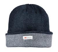 SMG® Unisex Mens Work Walking Thinsulate 3M Heavy Knit Winter Warm Ski Thermal Hat (40g) Black - Grey OneSize