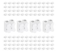 Smgda 100pcs Spring Wire Connectors, 10A 250V 2 Pin Push-in CH2 Spring Clamp Terminal, Quick Splice Terminal Blocks for Wire Connection Lighting Electrical and Automotive Wiring