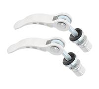 SMGDA 2 PCS Seat Post Quick Release Pin Bike Seat Clamp M6, Bicycle Binder Clamp Bolt, Quick Release Clamps Locking Screws for Cutting Machine (Metel:Silver Color)