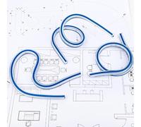 Smgda 3PCS Flexible Curve Ruler, 12 Inch / 30 cm Ruler Bendable Curve Template, Double Side Scale CM/INCH Measure Tool for Engineering Drawing and Sewing Pattern Making Design Graphics Painting