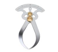 Smgda Inside Outside Calipers, Stainless Steel Thickness Gauge Spring Tool, Inner Outer Diameter Ruler, Bent Leg Pocket Ruler Imperial Calipers Measuring Tool for Measure Gap Width/Thickness