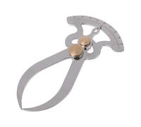 Smgda Inside Outside Calipers, Stainless Steel Thickness Gauge Spring Tool, Inner Outer Diameter Ruler, Bent Leg Pocket Ruler Metric Calipers Measuring Tool for Measure Gap Width/Thickness