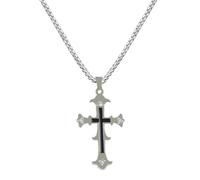 SMGFUNE Cross Necklace for Man, Stainless Steel Cross Pendant for Men Necklace Cross Chain, Great Gifts for Dad, Stainless Steel, cross necklace